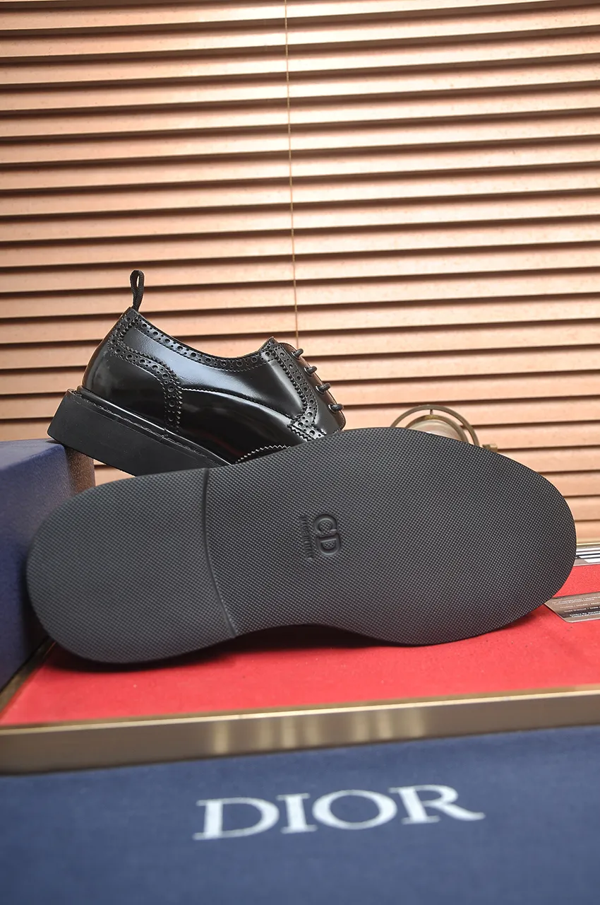 Men's shoes 💰800💶[Dior] (water-dyed cowhide lining) Dior original 1:1 high-quality factory, imported original materials, imported version of raw cowhide, water-dyed cowhide lining, original TPU outsole, code number: 39-44 (38 45 custom-made, non-refundable)